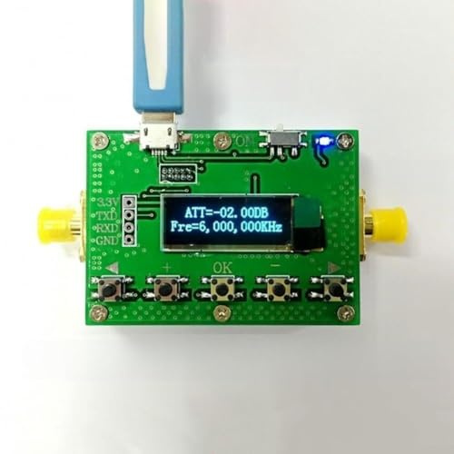 Módulo atenuador RF programable digital 6G, rango de 0-31,75 dB con paso de 0,25 dB, hembra de 50 ohmios para generador de señal y equipo