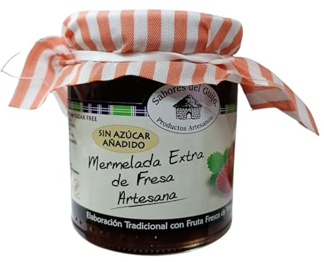 Mermelada de Fresa Artesana 280g | Producto Gourmet Natural | Textura Cremosa y Dulzor Natural | Elaborada con Fruta de Temporada | Ideal Desayunos y Postres
