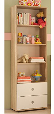 möbelando Regal Kinderzimmerregal Standregal Wickelregal Holzregal Babyzimmer Floris I