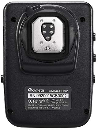 Solmeta GMAX-EOS2 Receptor GPS Geotagger con Disparador de Control Bluetooth, Compatible con Canon GP-E2 y más Funciones, Comuníquese con cámaras réflex EOS DSLR, EOS Rebel y EOS R & RP Mirrorless