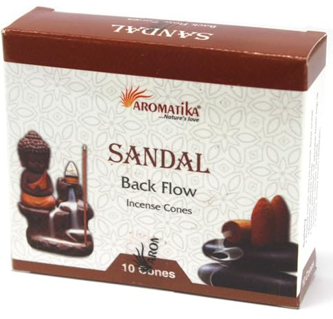 Ancient Wisdom Aromatica Backflow Incense Cones - Sandalwood