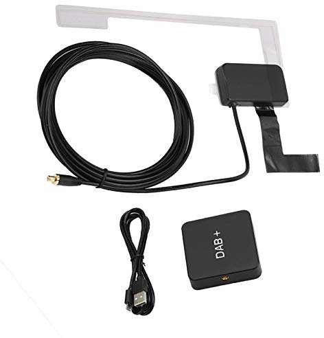 Kuuleyn Récepteur Radio, Récepteur Radio Dab, Récepteur Radio Numérique, Kit Voiture Diffusion Audio Numérique Dab Dab+ Box Adaptateur Récepteur Radio avec Antenne pour Android