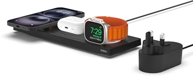 Belkin Boostcharge Pro 3In1 Wireless Charging Pad With Magsafe Black