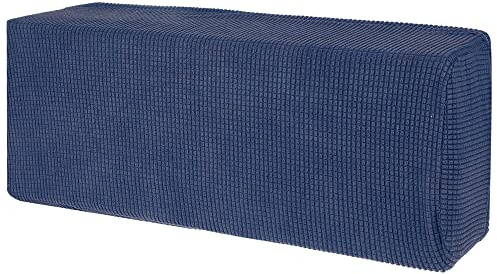 PATIKIL Funda para Aire Acondicionador Cubierta 35-37 Pulgadas Tejido Elástico Tela Prueba Polvo para Pared Montaje Unidades Dividido Interior AC Cubiertas, Oscuro Azul