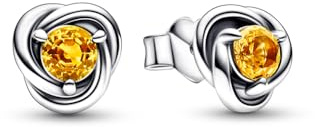 PANDORA Boucles d'oreilles Bouton 292334C04 Cercle, Taille Unique, Acier Inoxydable, Kristall