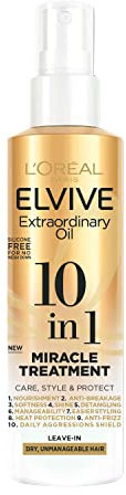 L'Oreal Elvive Extraordinary Oil 10 in 1 Miracle Treatment Leave-In Spray For Dry, Unmanagable Hair 150ml