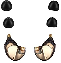 kwmobile 4x Auricolari di ricambio compatibile con Shure SE215 / 535/846 - Gommini sostitutivi per cuffie In-Ear in Silicone TPU