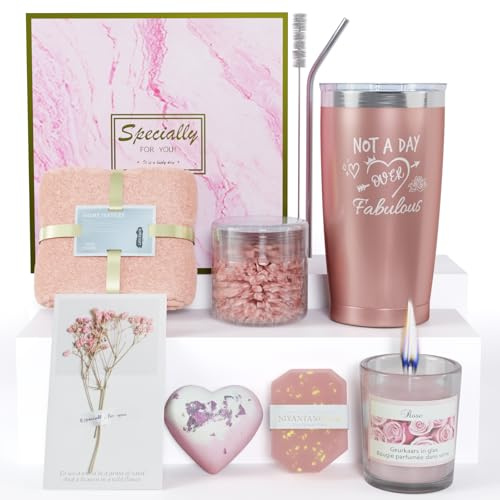 Geschenke für Frauen Geburtstagsgeschenke für Freundinnen, Schwestern, Ehefrauen, Mütter, Valentinstag, Muttertag, Weihnachten Tassen Geschenke, 20 Unzen Edelstahl Tassen Geschenk Set