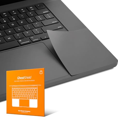 UPPERCASE GhostShield Premium-Handballenauflagen-Schutzhüllen-Set, schützt vor Kratzern und Abnutzung, kompatibel mit MacBook Pro 16 2024, 2023, 2021, M4/M3/M2/M1, Pro/Max (Weltraumschwarz)