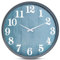 eYotto Grande horloge murale de jardin imperméable et silencieuse - Fonctionne avec piles - Pour terrasse, piscine, salon, bureau - 46 cm - Vert (moyen), 20587