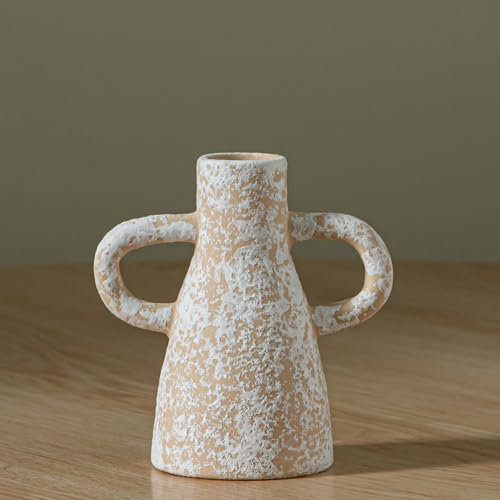 ánfora de cerámica, estilo vintage escandinavo, adornos hechos a mano para el hogar, decoración de mesa, boda y vacaciones