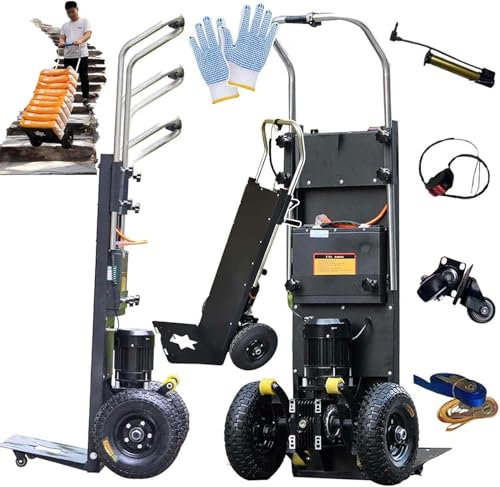 Elektrische Treppensteiger-Handkarren, stufenlose Geschwindigkeitsregelung/bürstenloser Motor, Batterieleistungsanzeige, 150-400 kg Kapazität, Möbel Elektrischer Treppensteiger, 24AH-1