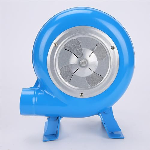 Piccolo Ventilatore Elettrico for Uso Domestico, Soffiatori for Barbecue, Avviatore for Camino a Carbone a Basso Rumore, Ventilatore for Forgia, Staffa Fissa, Uscita Dell'aria Regolabile(200W)