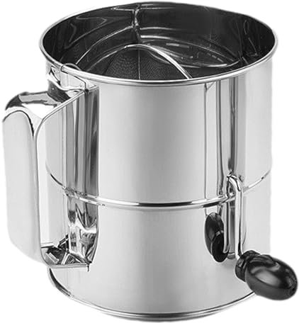Handheld Flour Sifter, Sifter for Baking, Baking Flour Sifter, Heavy Duty Flour Sifter, Flour Sifter with Handle, Flour Sifter with, Manual Sifting Flour Sifter, Flour Sifter for Pancakes