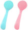 Oruola Lot de 2 brosses de nettoyage pour le visage, poils doux et imperméables en silicone pour le visage, exfoliant, convient pour homme et femme pour enlever les résidus de maquillage (bleu, rose)