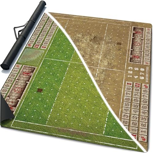 Warzone Studio 36 x 30 inch Double-Sided Rubber Battle Mat: Champion's Bowl + Heat Bowl + Bag (Classic Edition)