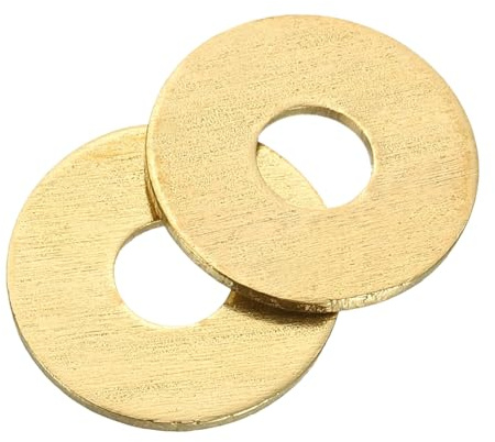 QUARKZMAN Rondelle Ottone M5 Rondella Piatta OD 16 x 1mm Spessore 20Pz | Guarnizione Metallo Anello, per Viti, Bulloni, Dadi