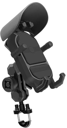 Per Telefono Da 4-7 Pollici 15W Supporto Telefono Di Ricarica Wireless Per Moto Caricatore Base Telefono GPS Supporto Moto Supporto Manubrio Cellulare Supporto piastra navigazione(Uncharge - handlebar