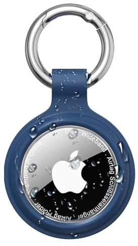 PESTON AirTag Nyckelring, IP67 Hållare för Apple AirTag 1 och 2