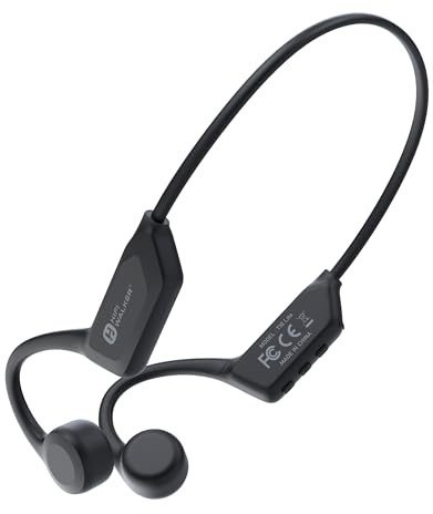 HIFI WALKER T10Lite - Auriculares deportivos Bluetooth 6.0, auriculares con sonido óseo abierto, inalámbricos con estéreo HiFi, 18 horas de tiempo de funcionamiento, 2 dispositivos, peso ligero de 28