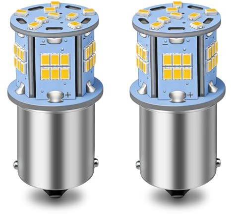 Defvnsy 1156 12V Glühbirnen, 2.4W WarmWeiß 3000K für Innenhofbeleuchtung | 2-Stück