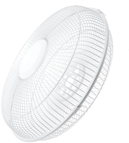 Toddmomy Ventilateur pour lit, grille de protection ronde pour ventilateur électrique en fer blanc, lavable, adapté aux pales de 30cm, compatible avec une large gamme de marques
