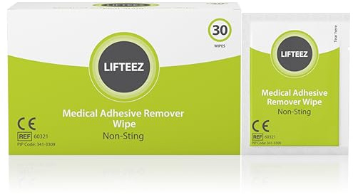 Medi Derma Lifteez: Non-Sting Adhesive Remover Wipes, Alcohol-Free - 30 Pack