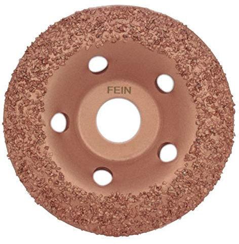 Weischer® - Hartmetall-Schleifscheibe 125 x 22,23 mm | Körnung fein | HM Schleifteller Schleiftopf Frässcheibe Topfschleifer | für Estrich, Beton, Stein, Mauerwerk, Fliesenkleber, Farbe