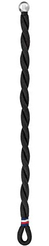 Tommy Hilfiger Casual Core Herren Armband Nylon Schwarz, Edelstahl Silber 19 cm