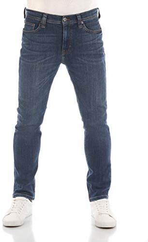 MUSTANG Jeans da uomo Vegas Slim Fit Denim Stretch Cotone Nero Grigio Blu w30 - w40 | nero, grigio, blu, 30, 31, 32, 33, 34, 36, 38, 40, 42, 44
