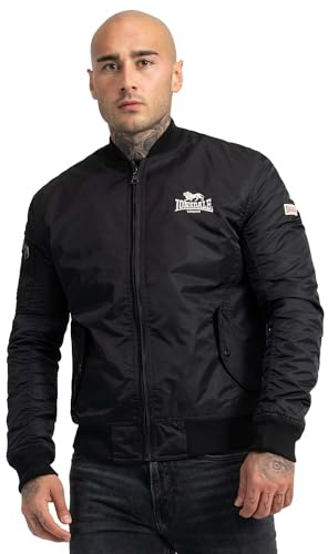 Lonsdale London Tern Hill Männer Bomberjacke schwarz M 100% Polyester Streetwear