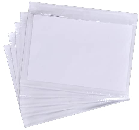 Pakomat® Lieferscheintaschen Selbstklebend DIN C5 für A5 Transparent 24x18 cm – Dokumententaschen für Lieferscheine, Rechnungen, Versand