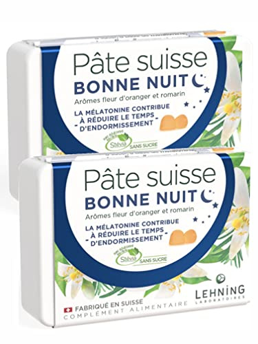 Lehning Pâte Suisse Bonne nuit pastilles -Lot de 2 Boites