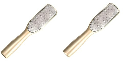 FRCOLOR 2stücke Edelstahl Hornhautentferner Für Füße Doppelseitige Fußfeile Für Pediküre Sanfte Entfernung Von Abgestorbener Haut Und Schwielen Ergonomischer Griff Leicht Zu