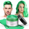 LOPHE Cera Temporal para Teñir el Cabello, 100g Cera del color del pelo, Temporal Tinte para Cabello barros naturales para teñir el pelo para teñir el cabello en color Cosplay partido, Verde