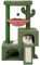 TWDEPART Cactus Cat Tree Tower for Indoor Cats, Activity Centre Cat Tower with Two Cat Condos Hammock and Scratching Posts, Green…