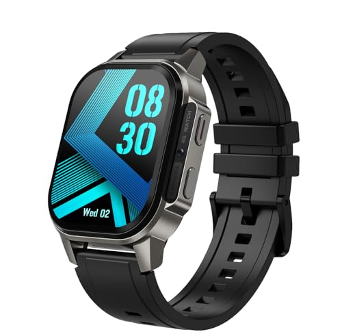 Rainbuvvy 4G LTE Smart Watch Phone, Android 8.1 SL8541E 2GB+16GB IP67 1000mAh 2.13 Touch screen Supporto per risposte SMS/Fotocamera/videochiamate/Wifi/GPS Smartwatch per gli uomini (Modello B)
