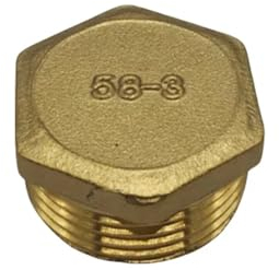 1 stücke Messing Rohr Hex Kopf Messing End Kappe Stecker Fitting 1/8 1/4 3/8 1/2 3/4 männlich Weiblich Gewinde Koppler Stecker Adapter(Size:Male,Color:1/4)