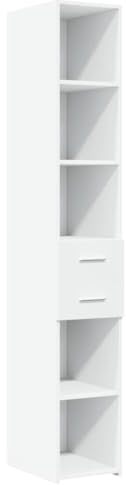 vidaXL Highboard Weiß 30x42,5x185 cm Holzwerkstoff