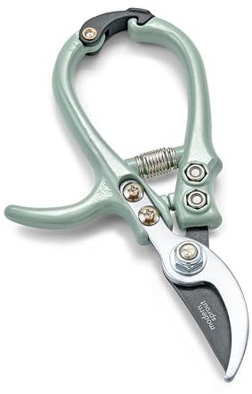 Modern Sprout Hand Pruners - Lightweight Pruning Shears W/Easy Lock- Gardening Scissors - Bypass Sharp Carbon Steel Blade- Rust Resistant -Garden Tools - Reusable Holster - Gift for Mother's Day -Sage