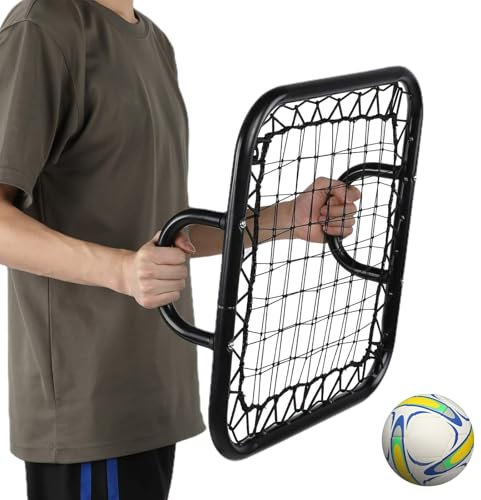 DOJOEUU Handheld-Rebounder-Springback-Netz, Handheld-Rebound-Netz, Torwart-Trainingsausrüstung, Doppel-Springback-Netz, Handheld-Fußball-Rebounder for Basketballplätze, Sportveranstaltungen
