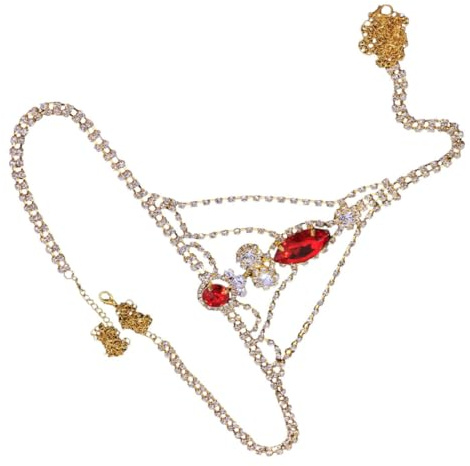 DEARMAMY Chaîne en String à Bijou de Scintillant Robuste pour Femmes pour Dansantes et - Romantiques