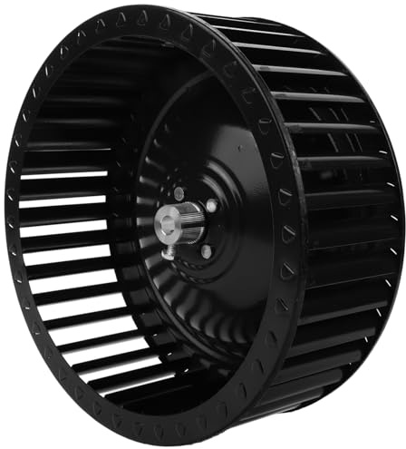 Operitacx Ruota Eolica per Cappa da Cucina, Accessorio per Motore in Ferro Nero, Resistente All’usura, Ricambio per Aspiratore