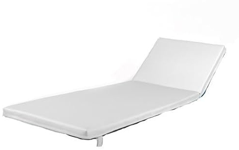pomodone Cuscino Lettino Prendisole Ecopelle Nautica 58x180cm - Made in Italy, Idrorepellente UV, Ignifugo, Garanzia 3 Anni, Giardino Piscina