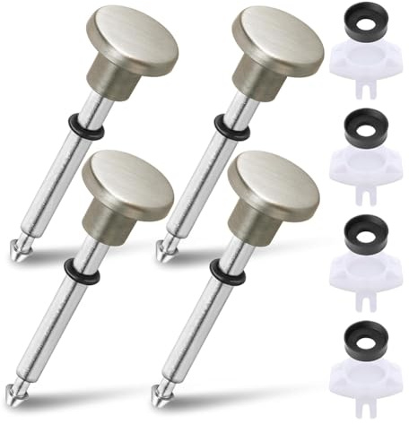 Fegtrtyoa 4-Pack Universal Tub Spout Diverter Repair Kit Bathtub Spout with Diverter Repair Kit Tub Faucet Repair Replacement Parts