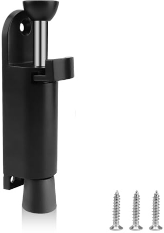 LINTRA Blocage Porte, Commande au Pied Bloqueur de Porte, avec Ressort Bloque-Porte, en Alliage de Zinc Support de Butée de Portes Sol, avec 3 Vis, pour Chambres, Bureaux et Studios