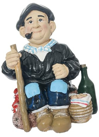 Guaber Animal Artisanal Figurine Figurine en Extérieur Décoration d'art en Résine Idéal pour Les Arrangements De Jardin À Thème Ornement Bonhomme Neige Jardin Léger