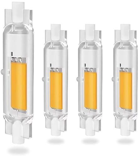 ACAATVE R7S LED 78mm Dimmbar Kaltweiß 6000K 2000 LM, LED R7S 78mm 20W Lampen Ersatz für 200W Halogen Glühbirnen, 360°Abstrahlwinkel, Kein Flackern für Deckenfluter Stehlampe Wandleuchte, 4er Pack