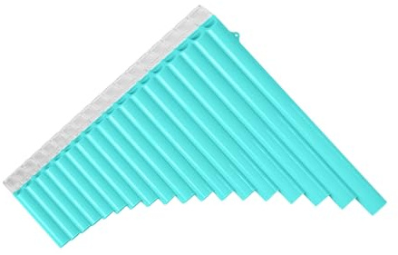 Tomvorks 18 Rohre Pfanne Flöte, C-Ton und eine Breite Palette von G-G3, ABS-Panpipes mit Tragetasche für Chinesisches Traditionelles Holzblaseninstrument (Blau)