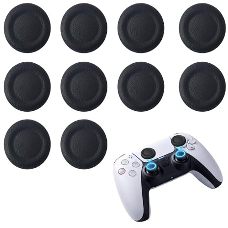 Capuchons De Joystick 10 Pièces = 5 Paires, Capuchon Stick Analogique Antidérapant, Protection Joystick PS5 en Silicone, Installation Facile, Compatible avec PS5/PS4